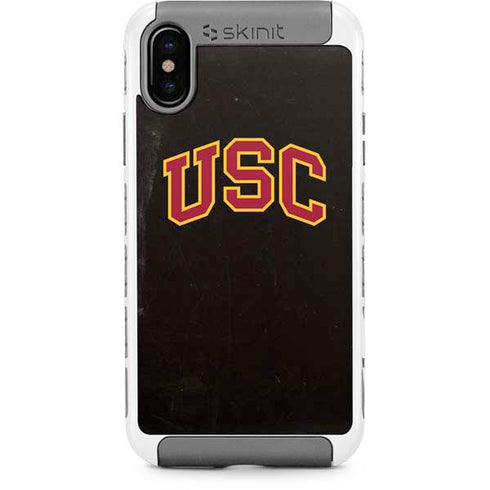University of Southern California USC Logo Black Distressed iPhone Cases